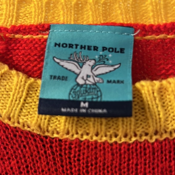 Norther Pole Womens Squirrel Nutcracker Christmas Long Sleeve Lightweight Medium - Picture 3 of 5